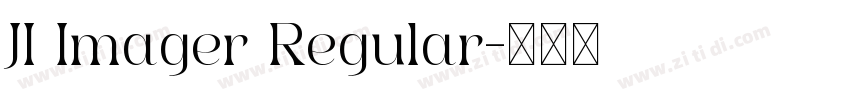JI Imager Regular字体转换